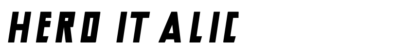 Preview Hero Italic