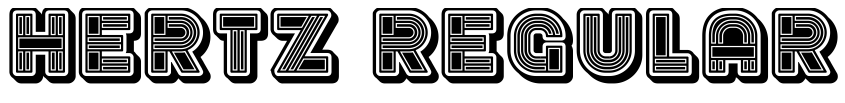 Font Hertz Regular by Vladimir Nikolic