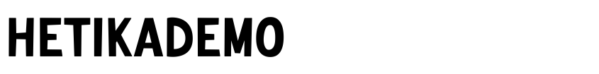 Font HETIKADemo by Unknown
