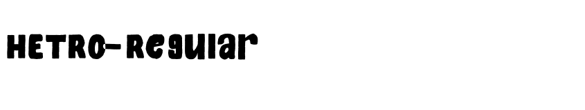 Font HETRO-Regular by Suamzu art