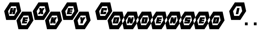 Preview HeXkEy Condensed Italic