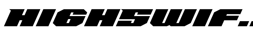 Font HighSwift-Regular by Mukhlis Muhammad