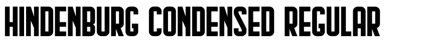Preview Hindenburg Condensed Regular