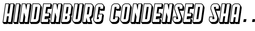 Preview Hindenburg Condensed Shadow Italic