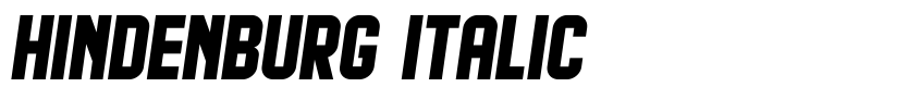 Preview Hindenburg Italic