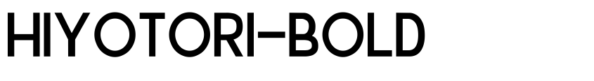 Preview Hiyotori-Bold