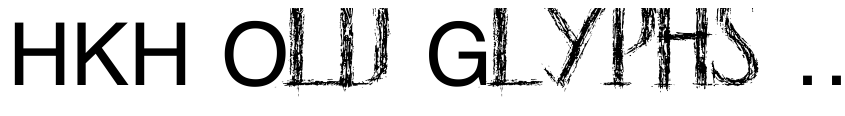 Preview HKH Old Glyphs short