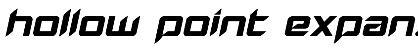 Preview Hollow Point Expanded Italic