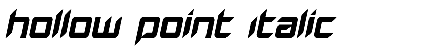 Preview Hollow Point Italic