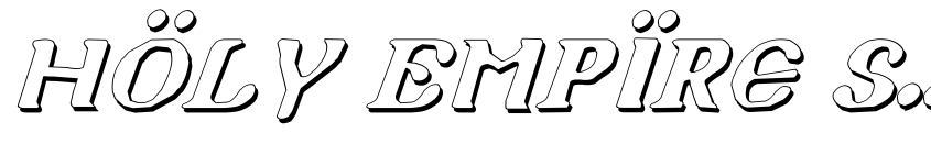 Preview Holy Empire Shadow Italic