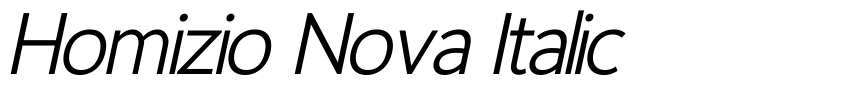 Preview Homizio Nova Italic