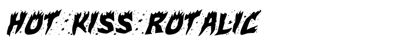 Font Hot Kiss Rotalic by Daniel Zadorozny