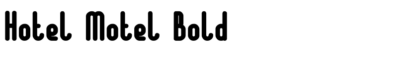 Preview Hotel Motel Bold