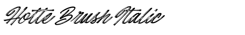 Preview Hotte Brush Italic