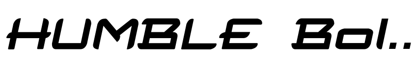 Preview HUMBLE Bold Italic