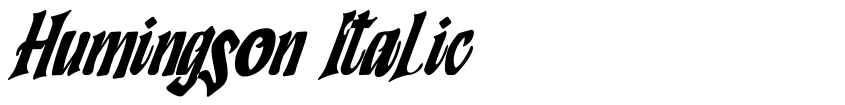 Preview Humingson Italic