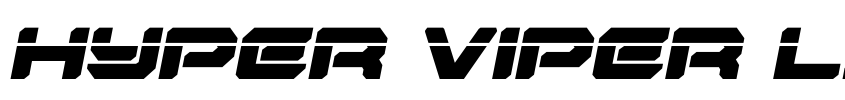 Písmo Hyper Viper Laser Semi-Italic od Daniel Zadorozny