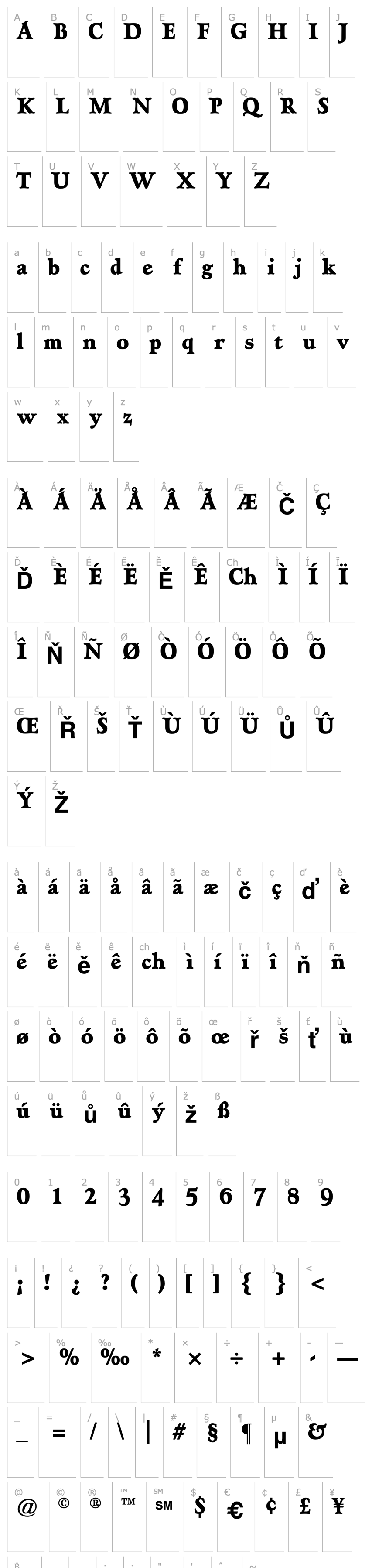 Overview Hadriano-CondensedExtraBold