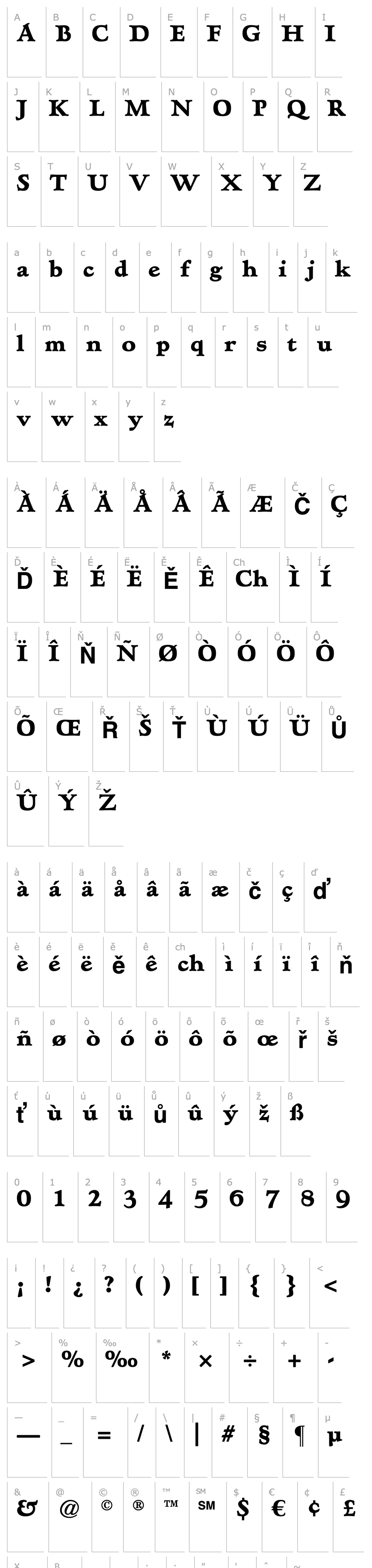 Overview HadrianoStd-ExtraBold