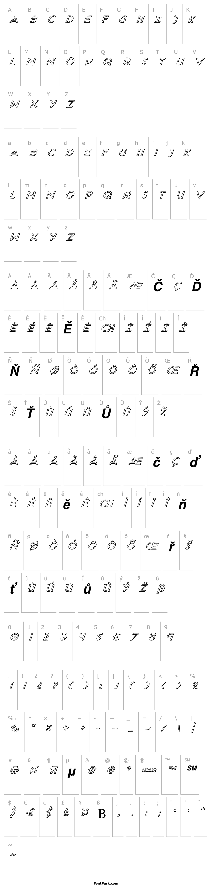 Overview Hadriatic Shadow Italic