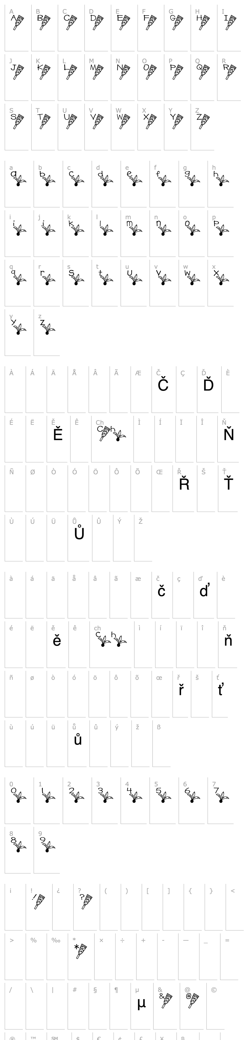 Overview Hagoita Font