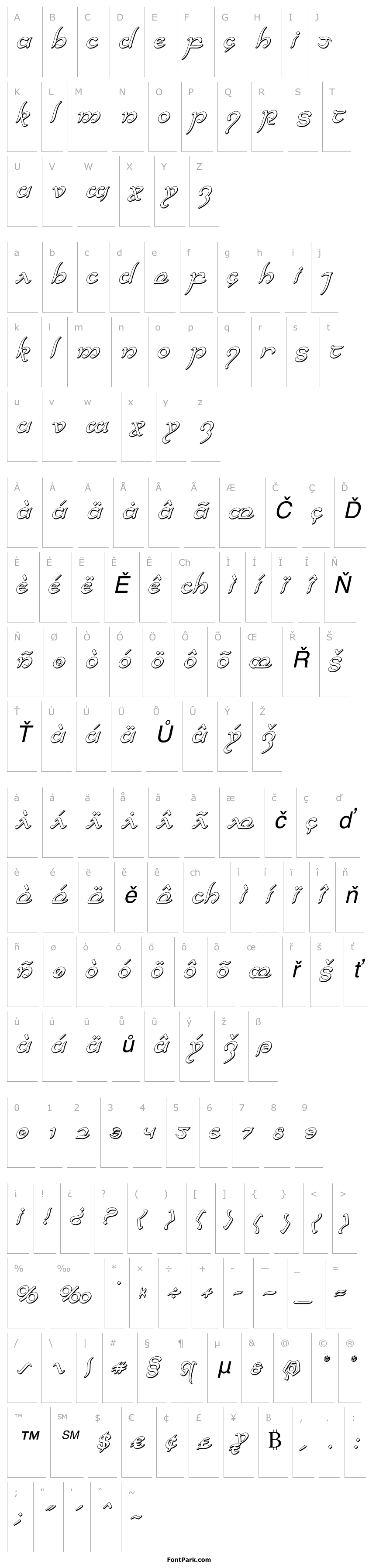 Přehled Half-Elven 3D Italic