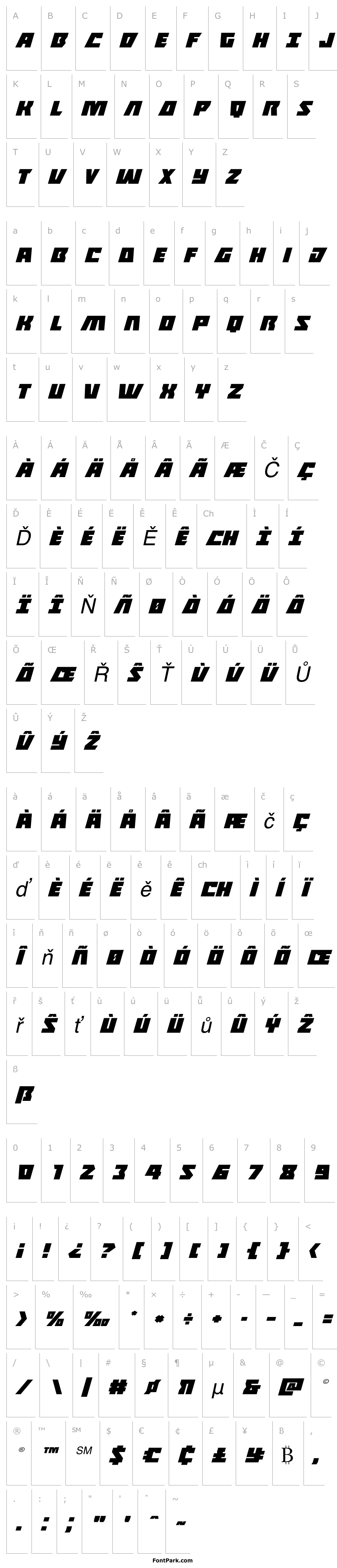 Přehled Halfshell Hero Expanded Italic