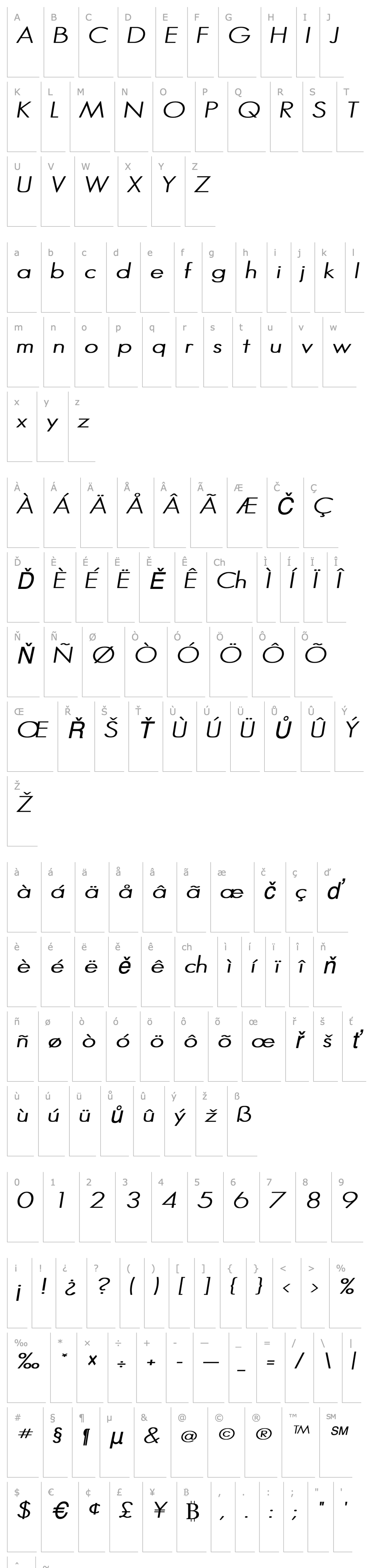 Overview HalibutCondensed Italic