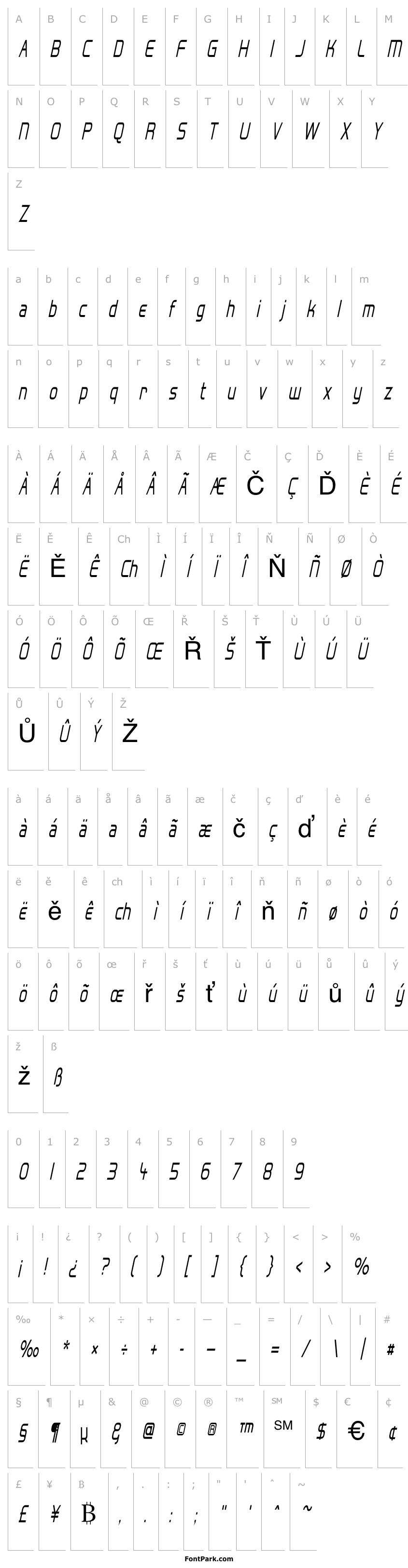 Overview Hall Fetica Narrow Italic