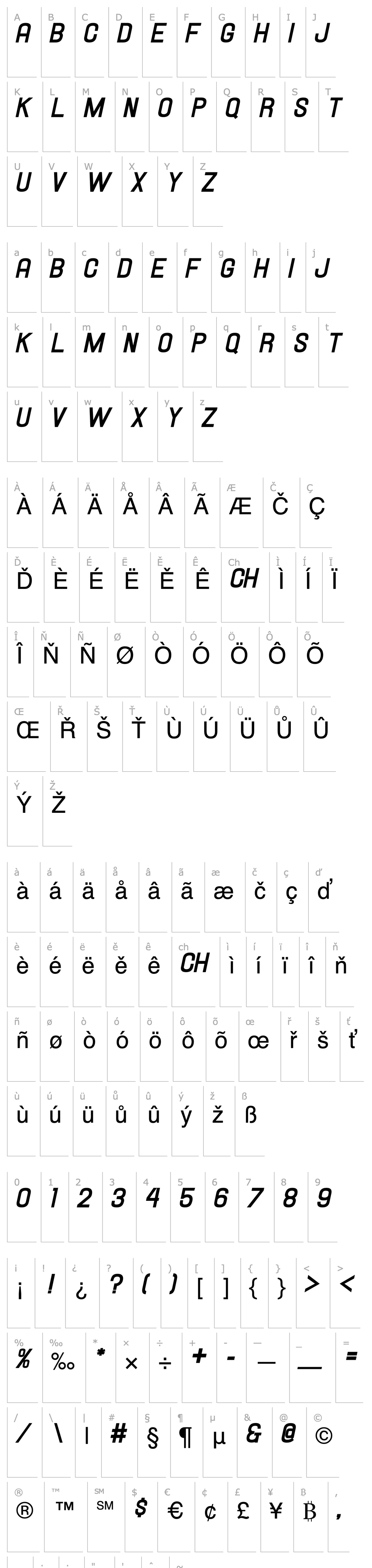 Overview Hallandale Bold Italic JL