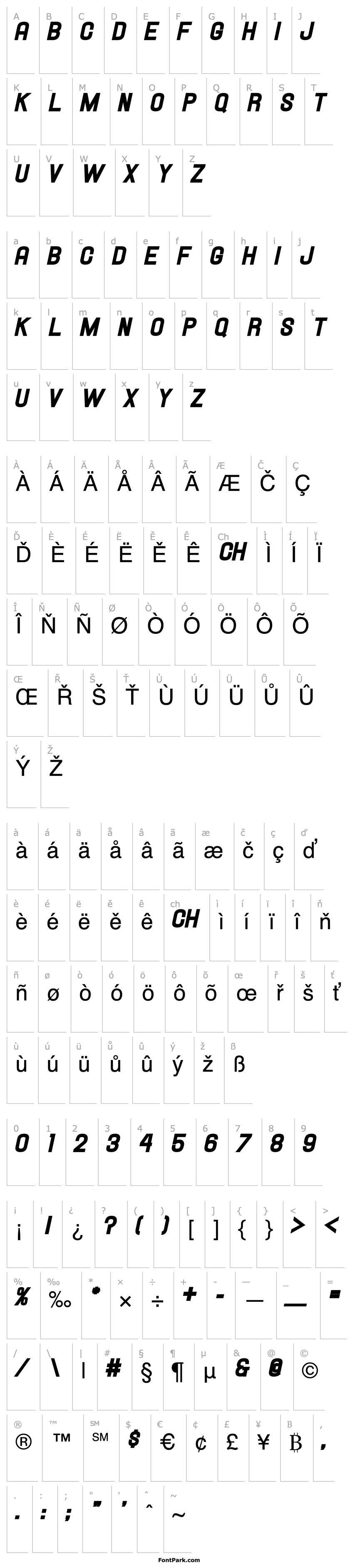 Overview Hallandale Heavy Italic JL