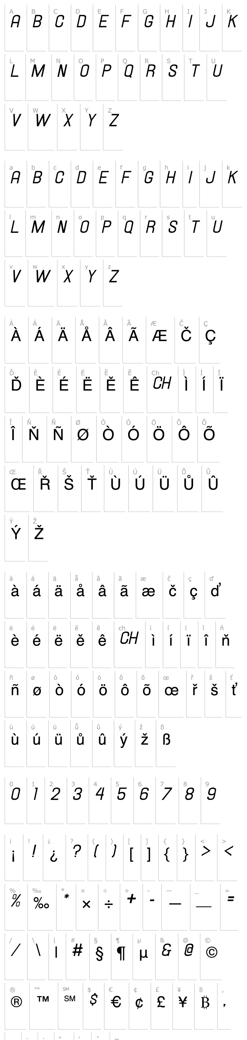 Overview Hallandale Italic JL