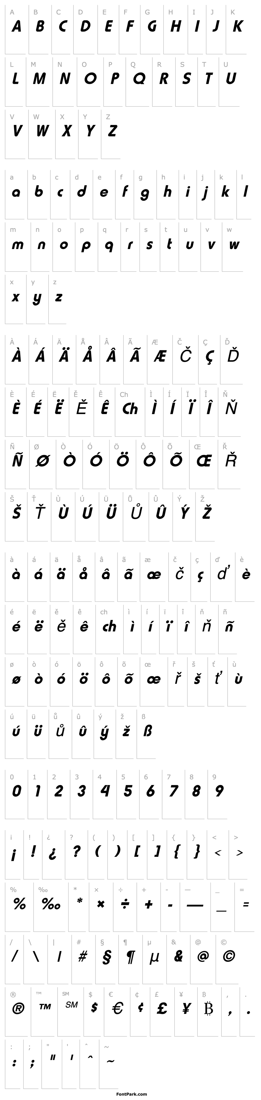 Overview HammerFat Italic