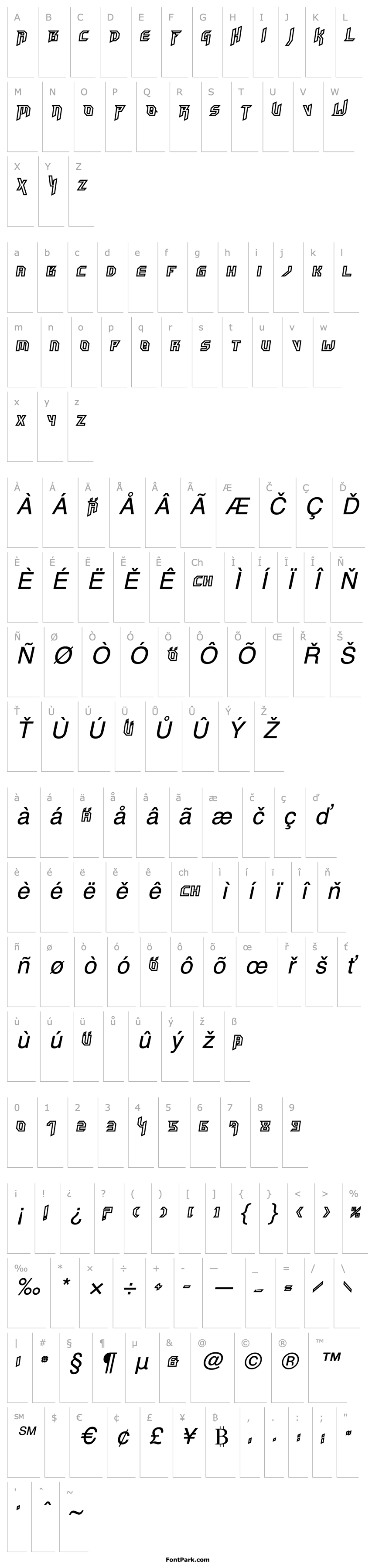 Overview HammerheadOutline Italic