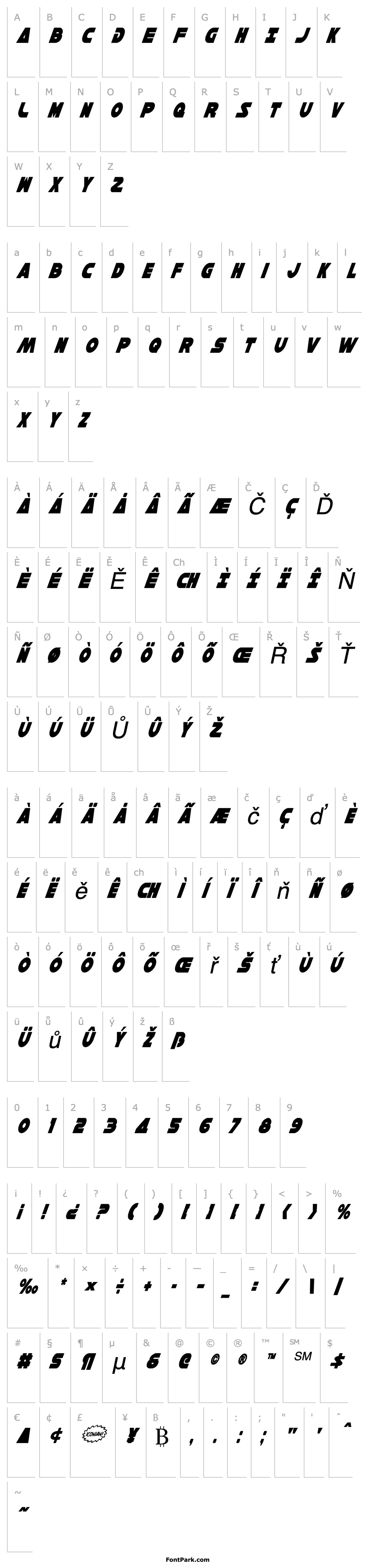 Overview Han Solo Condensed Italic