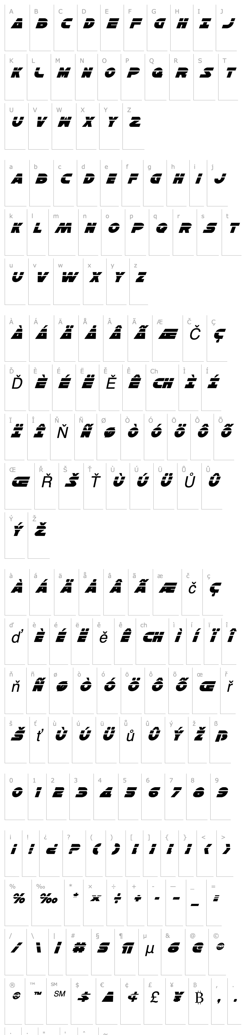 Overview Han Solo Laser Italic