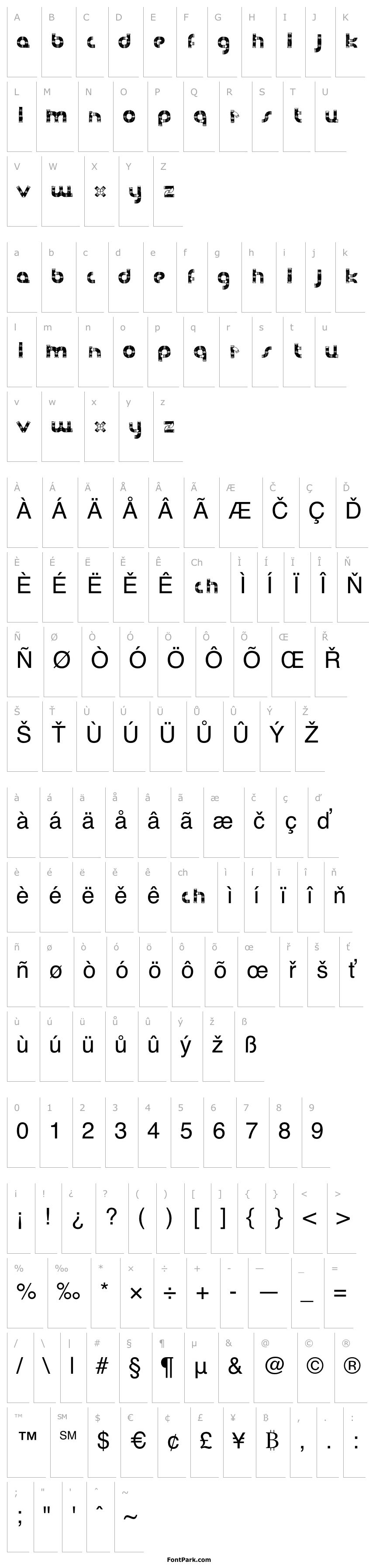 Overview HanddrawnPipe-Regular