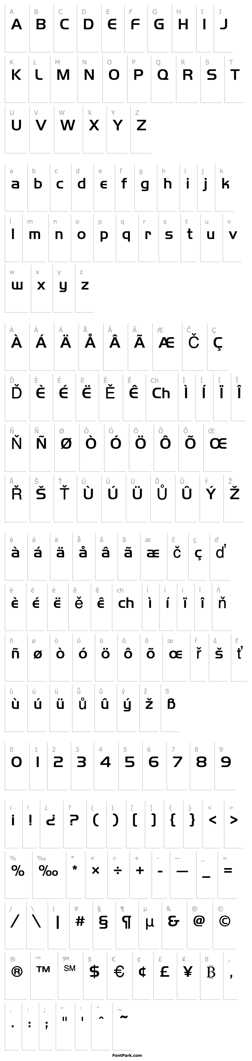 Overview Handel Gothic D Medium