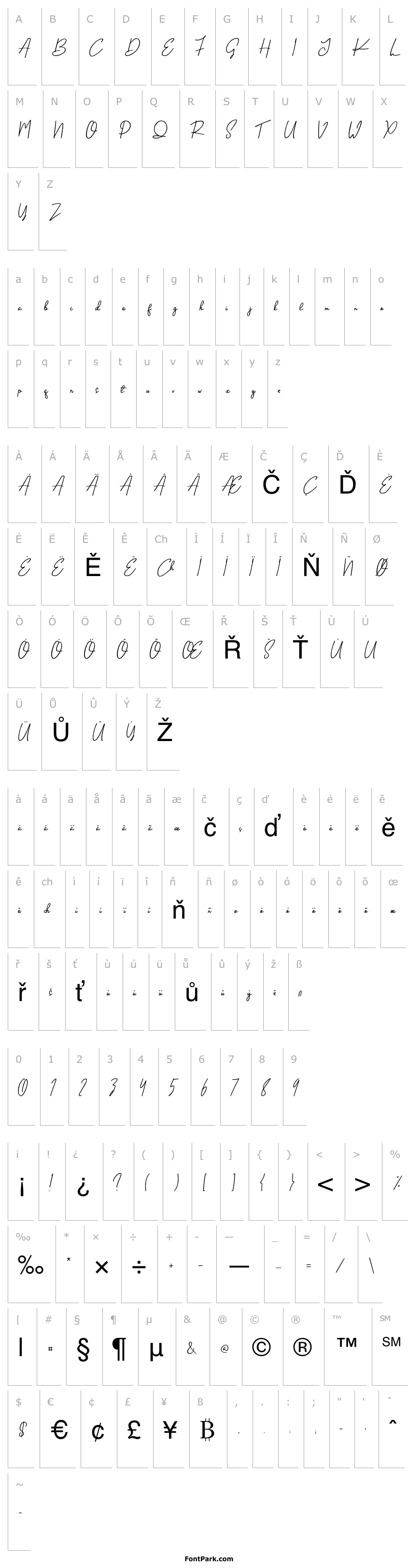 Overview Handletter Signature