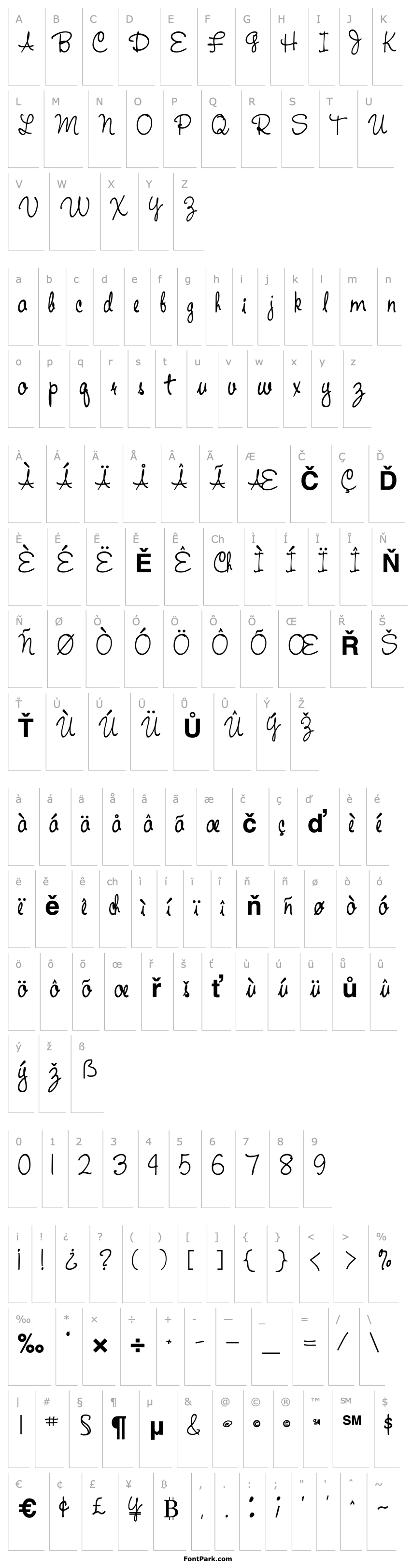 Přehled HandWriting53 Bold