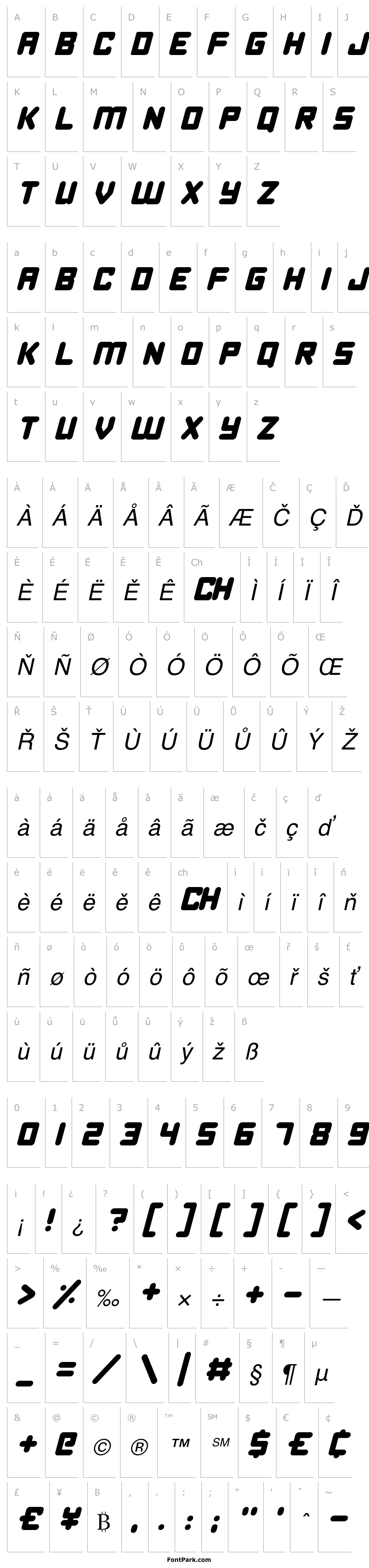 Overview Happy Bomb Italic