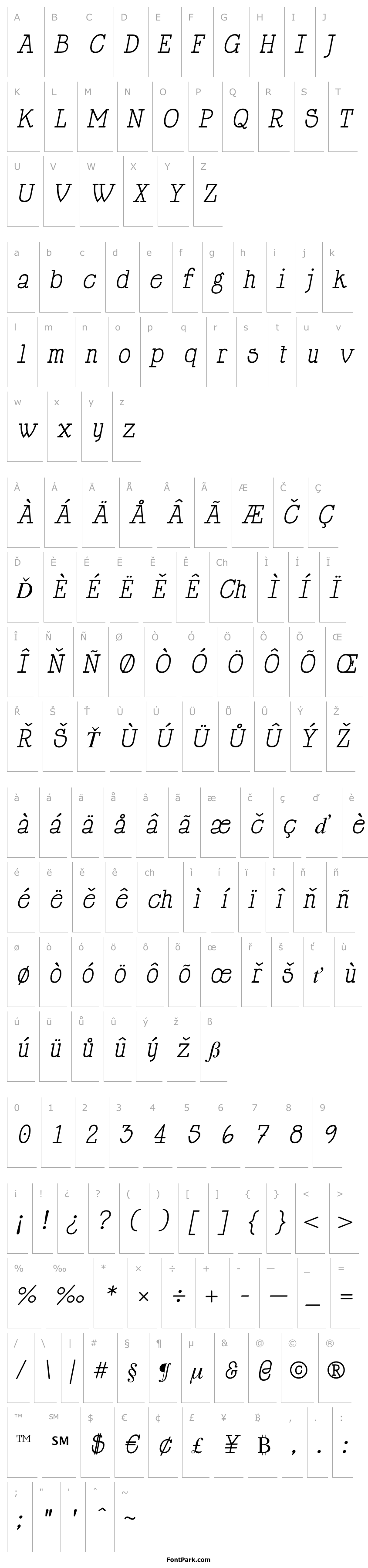 Přehled Happy Phantom Italic