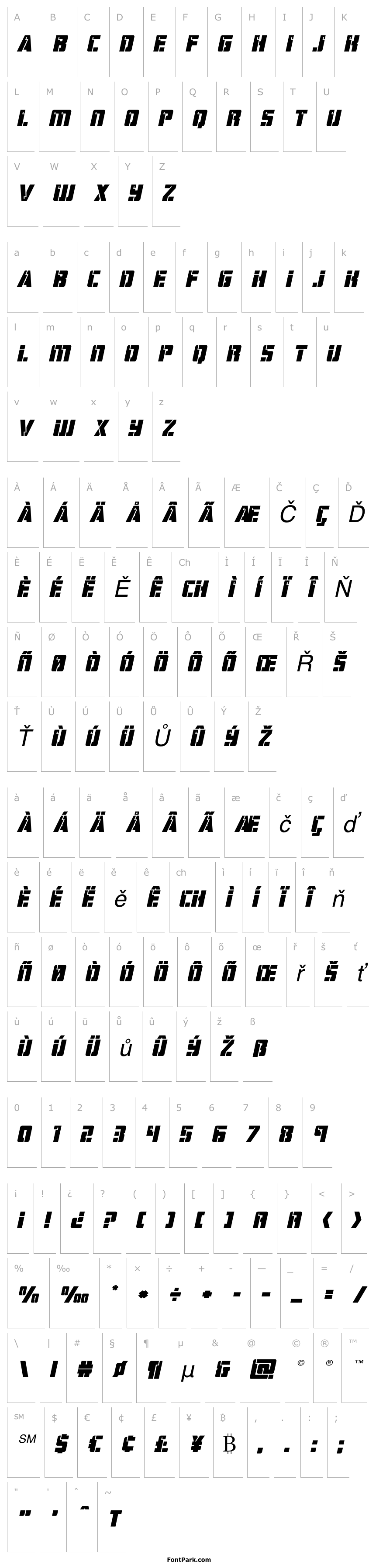 Přehled Hard Science Expanded Italic