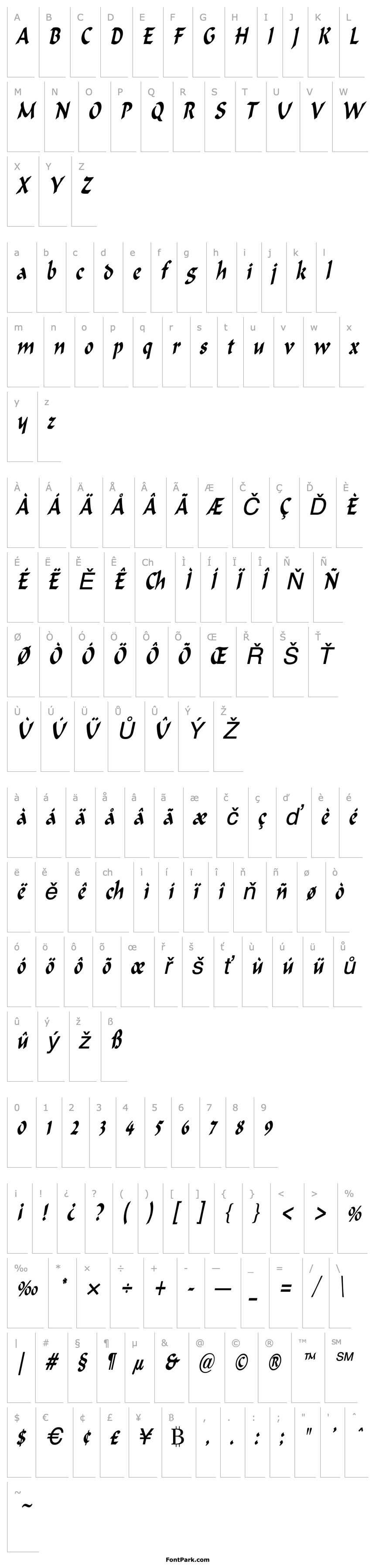 Overview HaremCondensed Italic