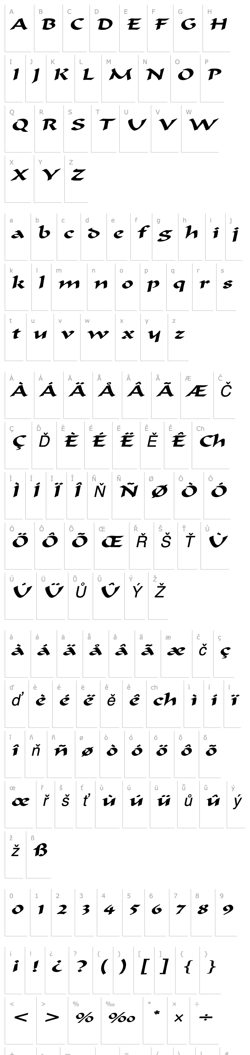 Overview HaremExtended Italic