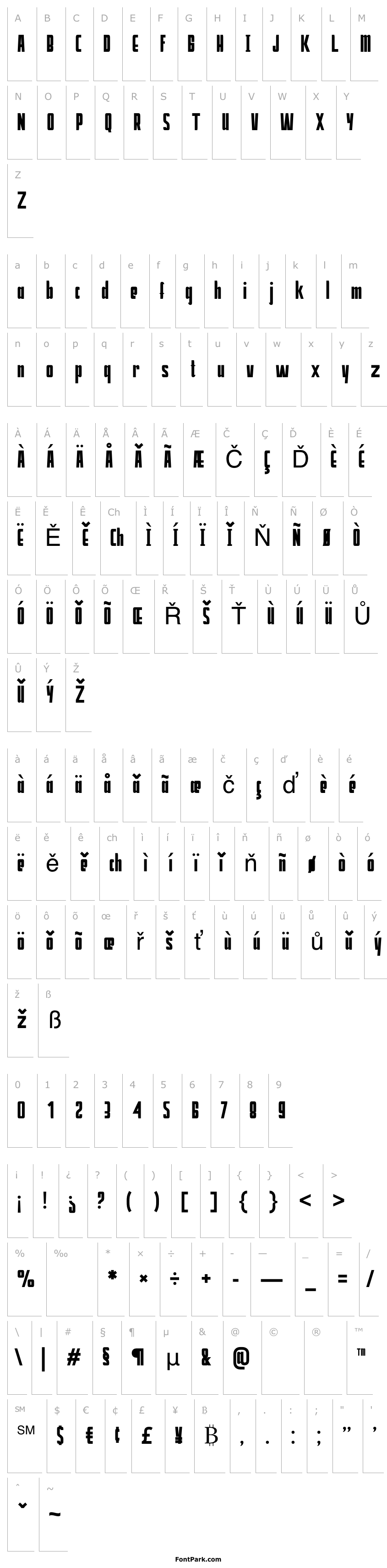 Overview Harita Extra Condensed