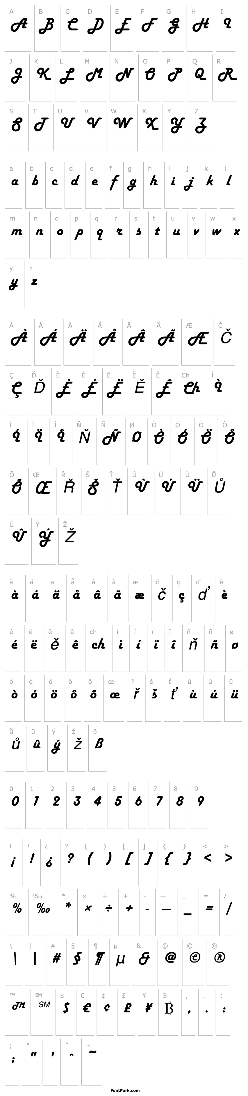 Přehled Harlow Solid Italic