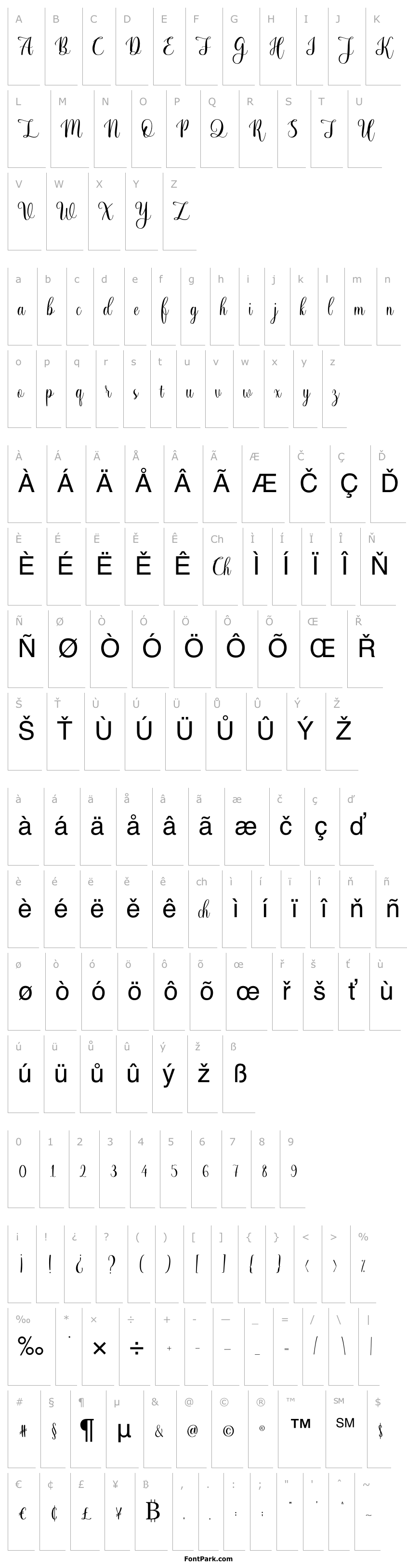 Přehled Harsley script