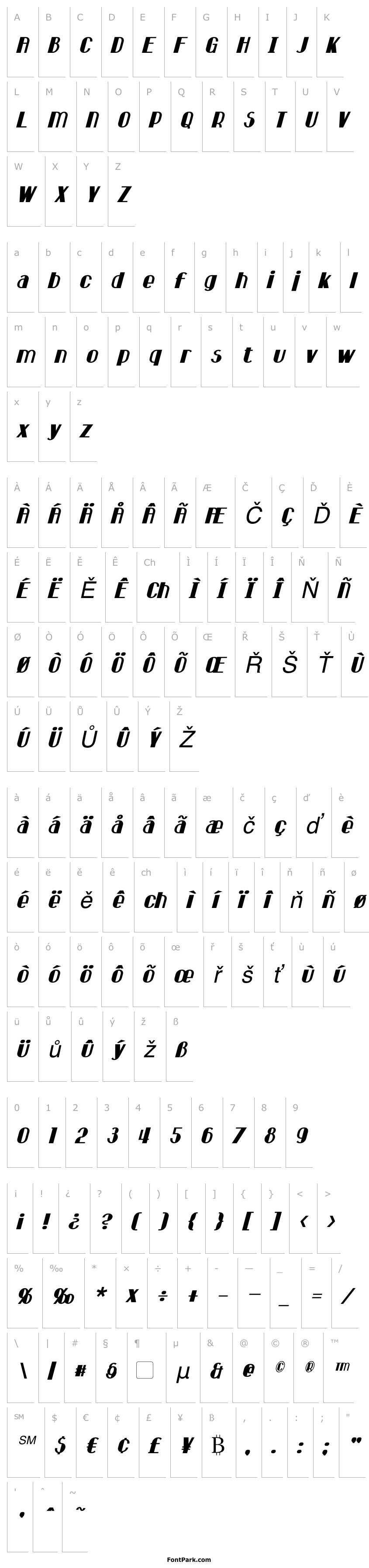 Přehled Hastings Italic