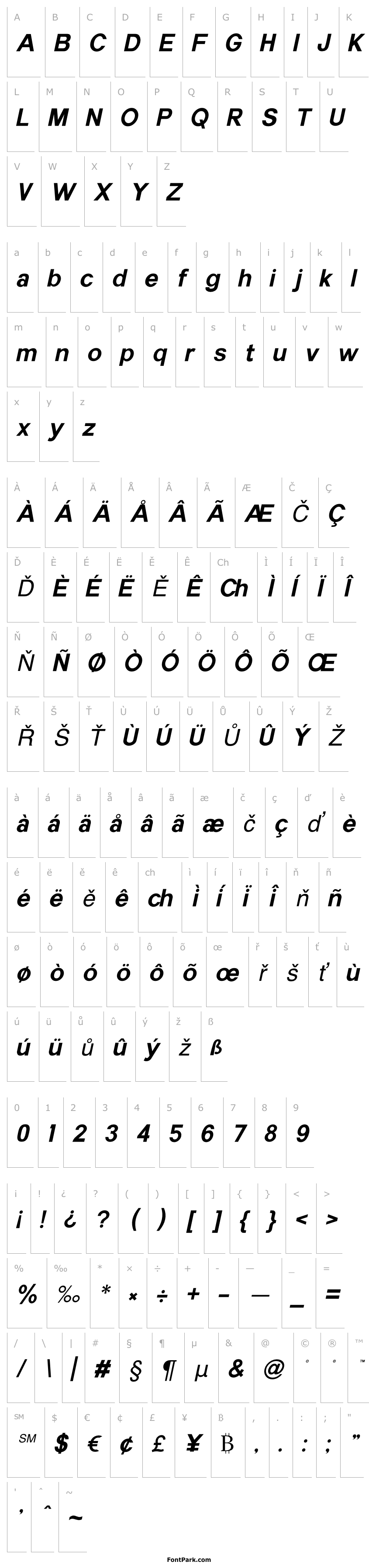 Přehled Havertize Italic